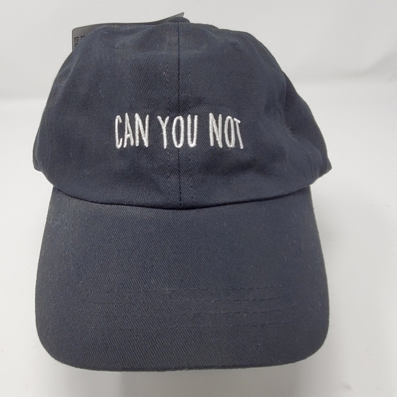 NWT TORRID BLACK SASSY "CAN YOU NOT" BOW TIE BASEBALL HAT WOMEN OS 100% COTTON - Picture 2 of 12